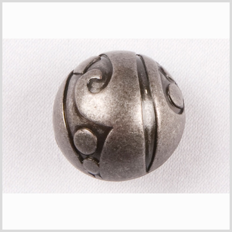 Antique Iron Button – 28L/18mm