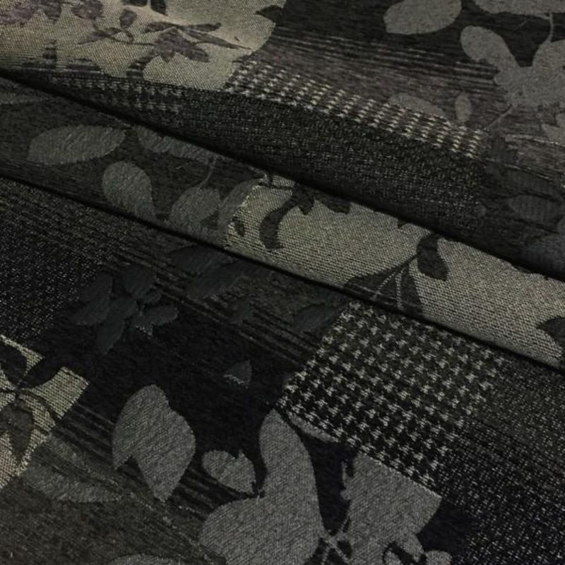 Cornwall Charcoal Chenille Gray Upholstery Fabric Order Product