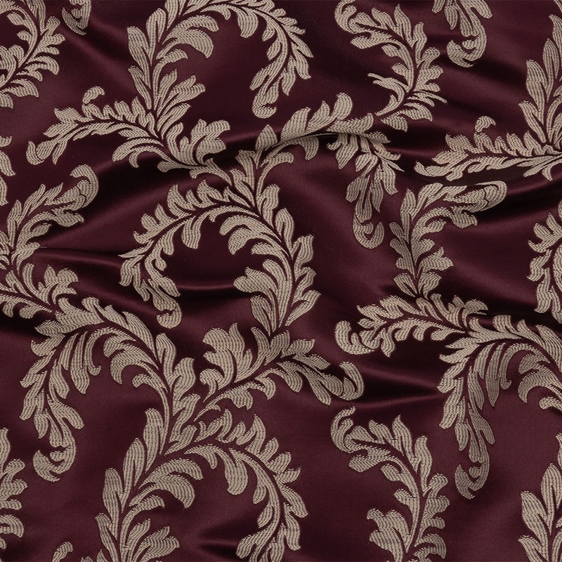 Drapery Jacquard – Berry Elegant Ferns – British Imported