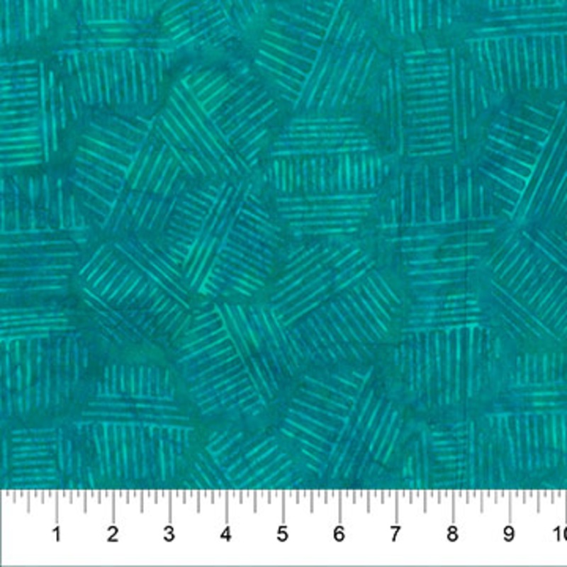 Hexies Batiks Turquoise