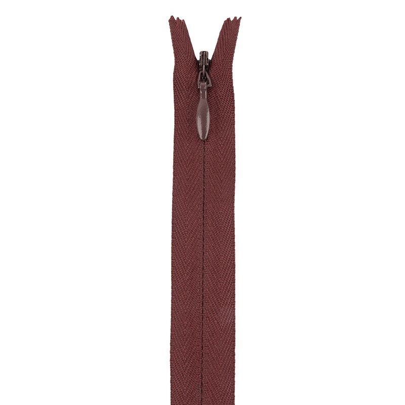 Invisible Zipper 24″ by YKK – 048 Oxblood