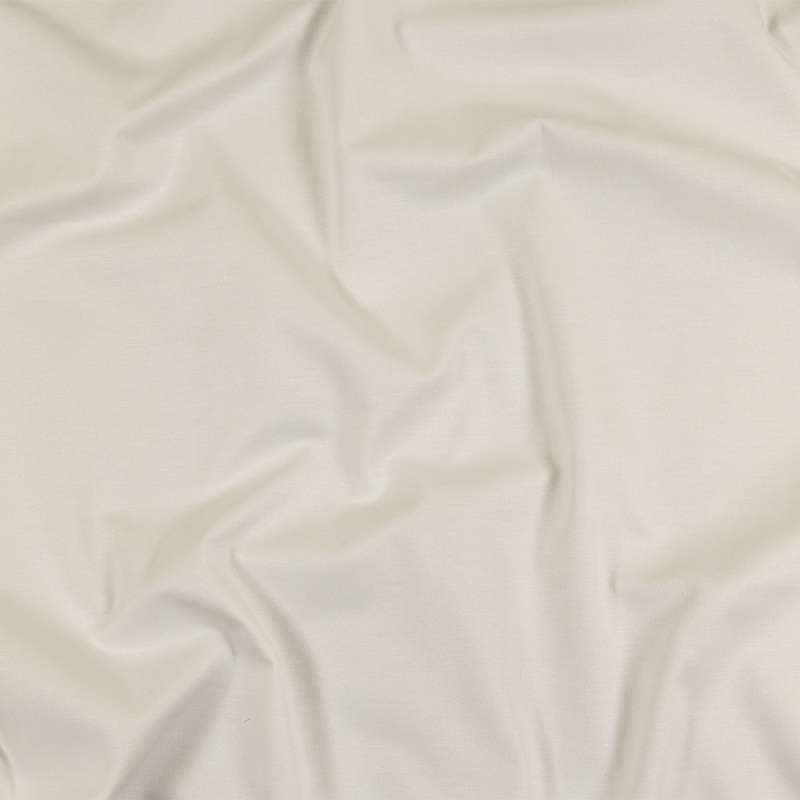 White Stretch Cotton Twill