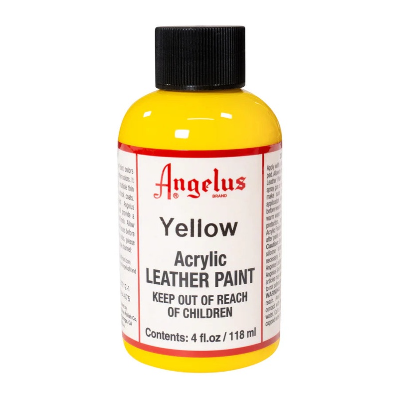 118ml Acrylic Leather Paint Yellow 086366740750