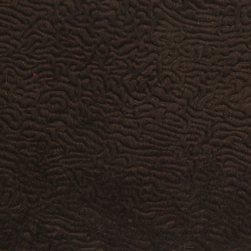 Chocolate Polyester-Nylon Faux Fur