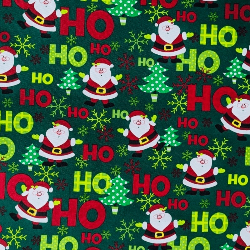 Christmas Printed Mini Matt Ho-Ho Green