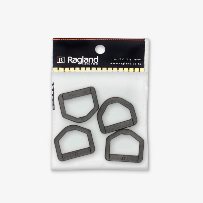 D-Ring 20mm Plastic Pack of 4