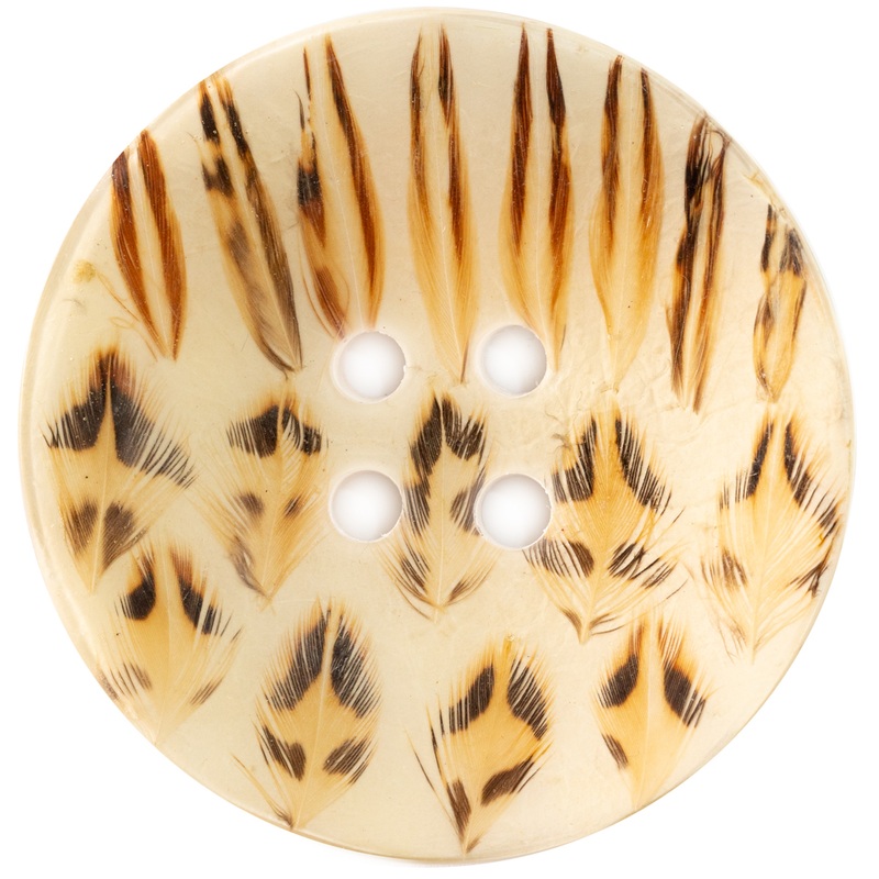 Natural Coconut Button – 98L/63mm