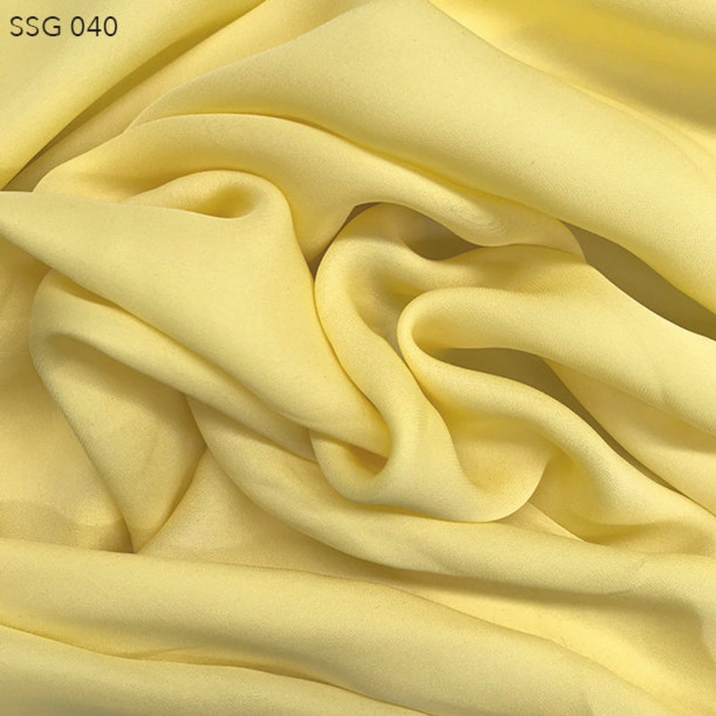Silk Georgette – Lemon Twist Fabric by the Yard