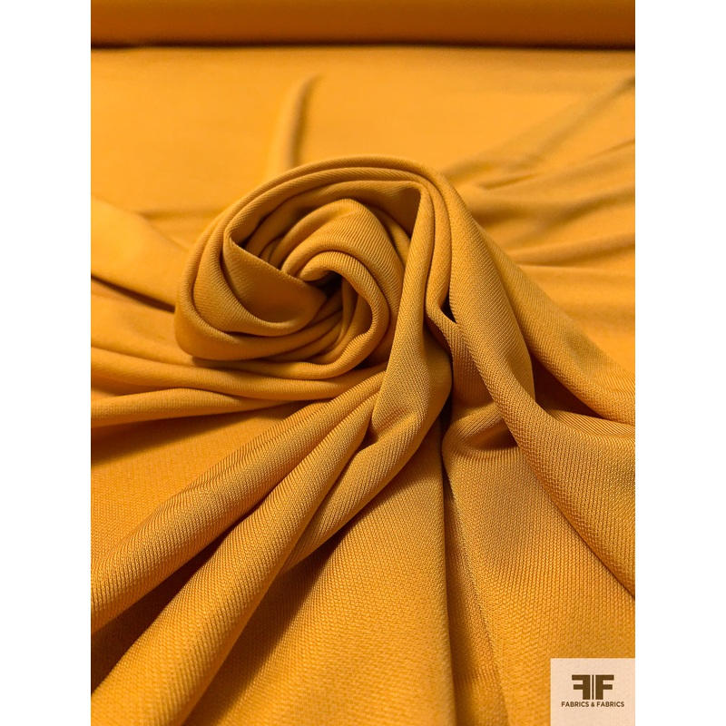 Solid Rayon Matte Jersey – Turmeric Fabric by the Yard