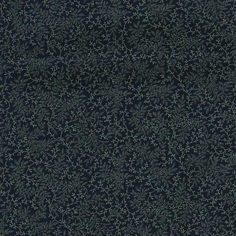 WideBack 108″ Benartex Delicate Vines – 454W-12 – Black