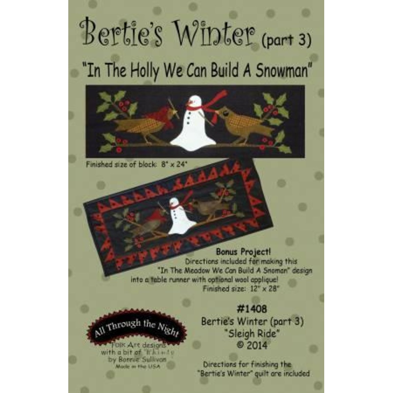 Berties Winter – Part 3 – We Can Build A Snowman – by Bonnie Sullivan