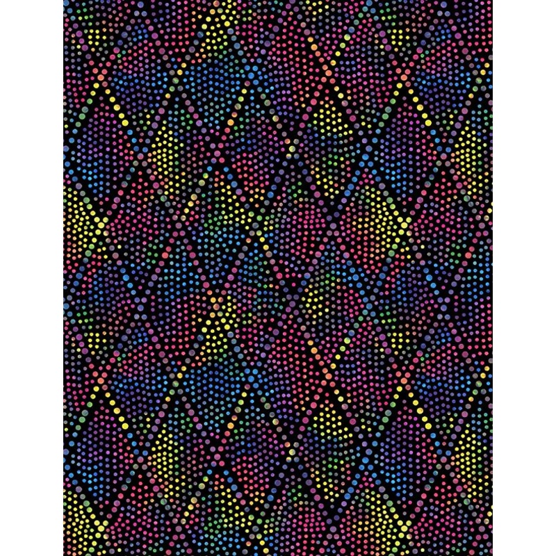 Diamond Dots Black Multi