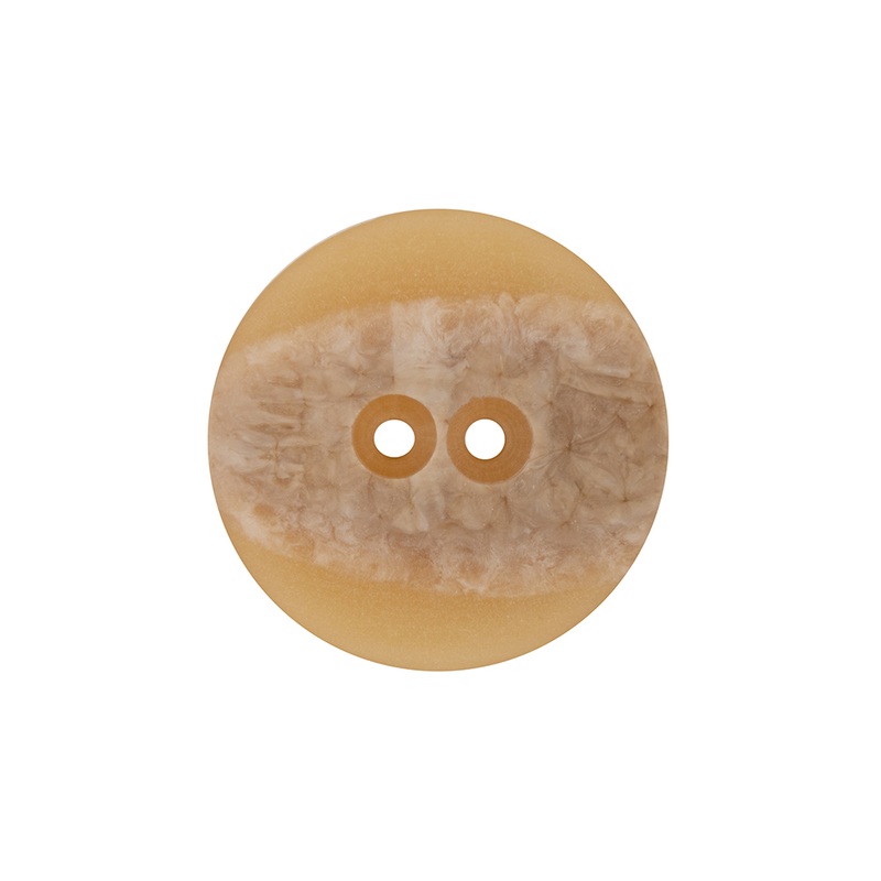 Italian Translucent Harvest Gold 2-Hole Plastic Jacket Button – 36L/23mm