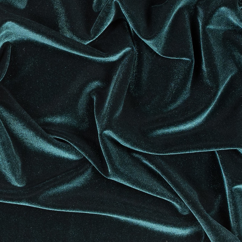 Stretch Velour – Hunter Green – Persica Collection