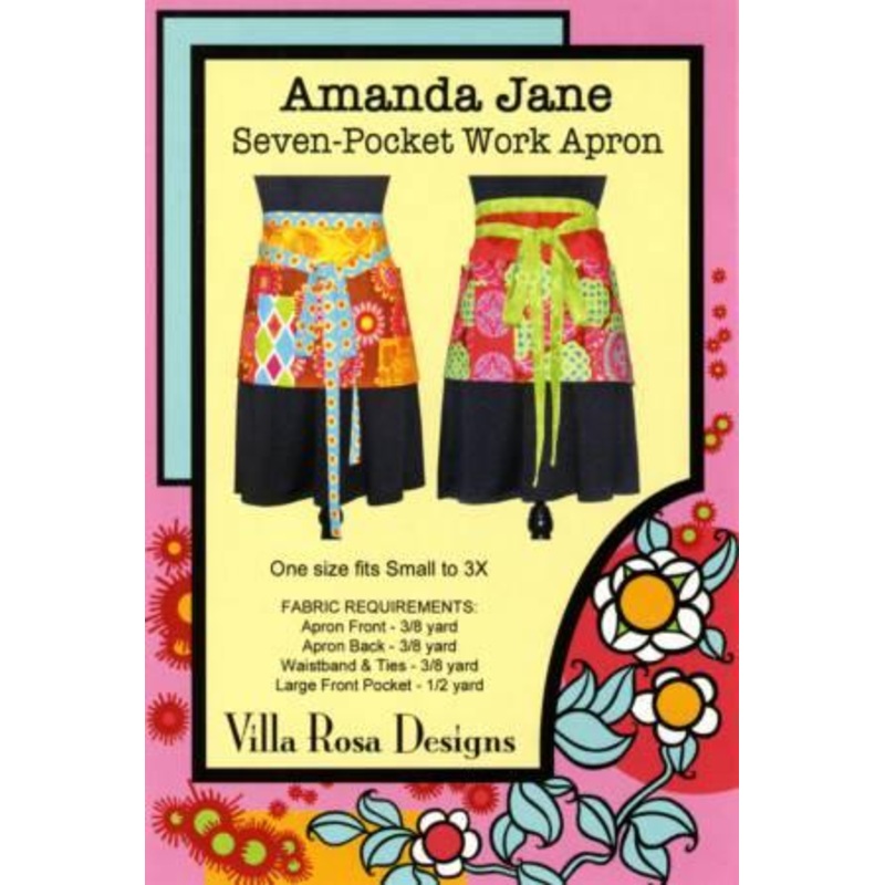 Amanda Jane – 7 Pocket Apron –  Villa Rosa Designs