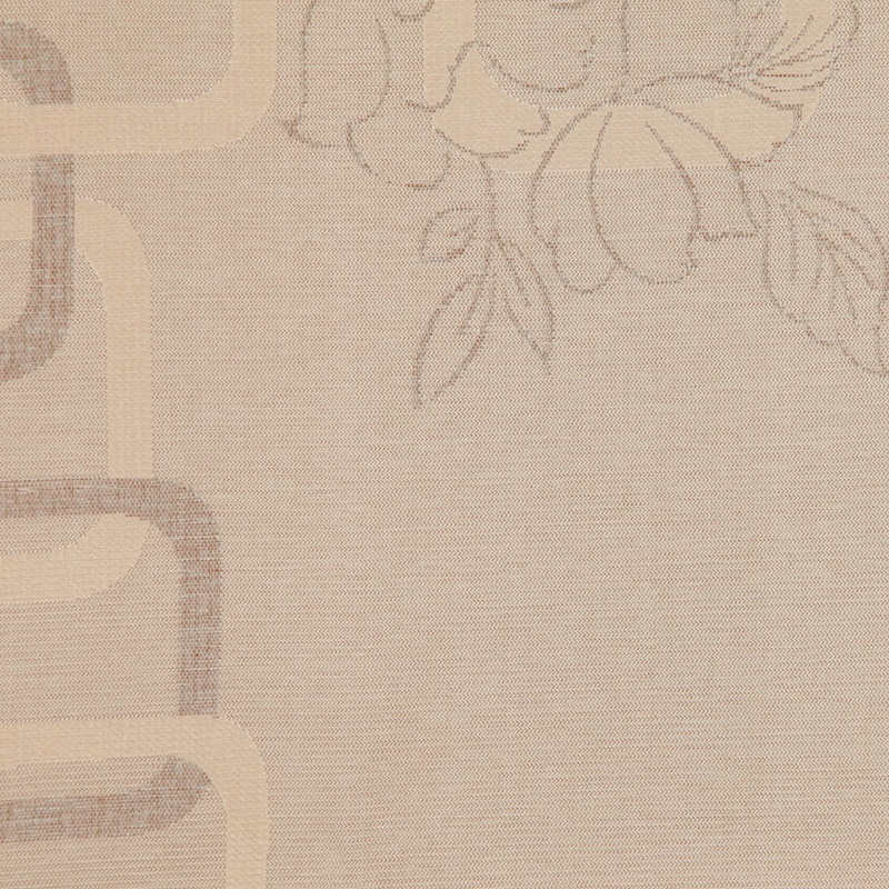 Golden Beige Geometric Woven
