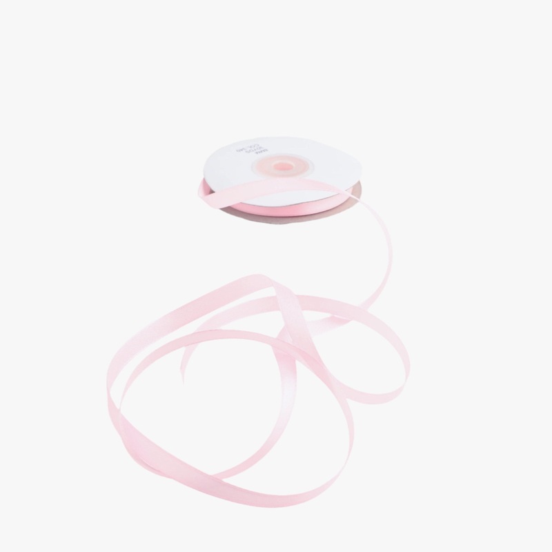 Satin Ribbon 8mm Baby Pink #340 Per Met