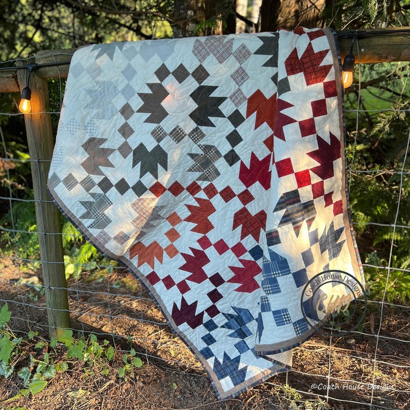 Seasons Change Flannel Lap Quilt – Prairie Gatherings – 50″ x 62″