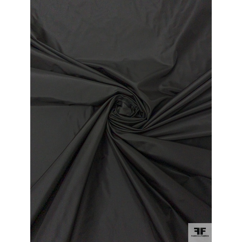 Solid Silk Taffeta – Black Fabric by the Yard