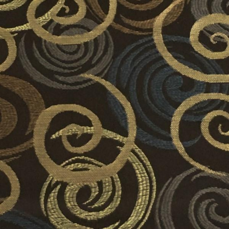 Swavelle Mill Creek Savory Lapis Swirl Design Brown Upholstery Fabric Order Product