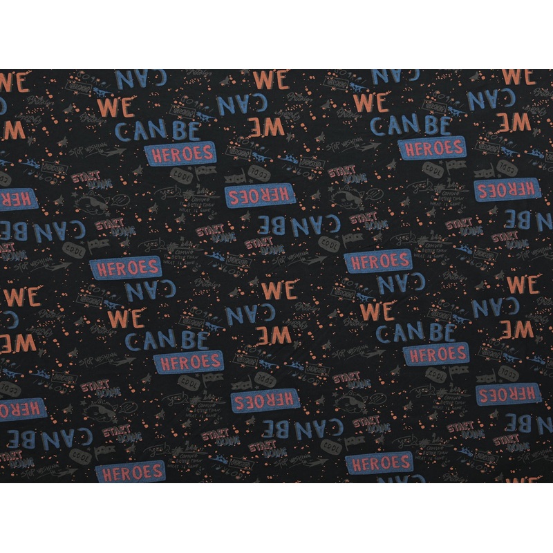 180cm Printed Denim Look Fabric DR2502-4 DR2502-4