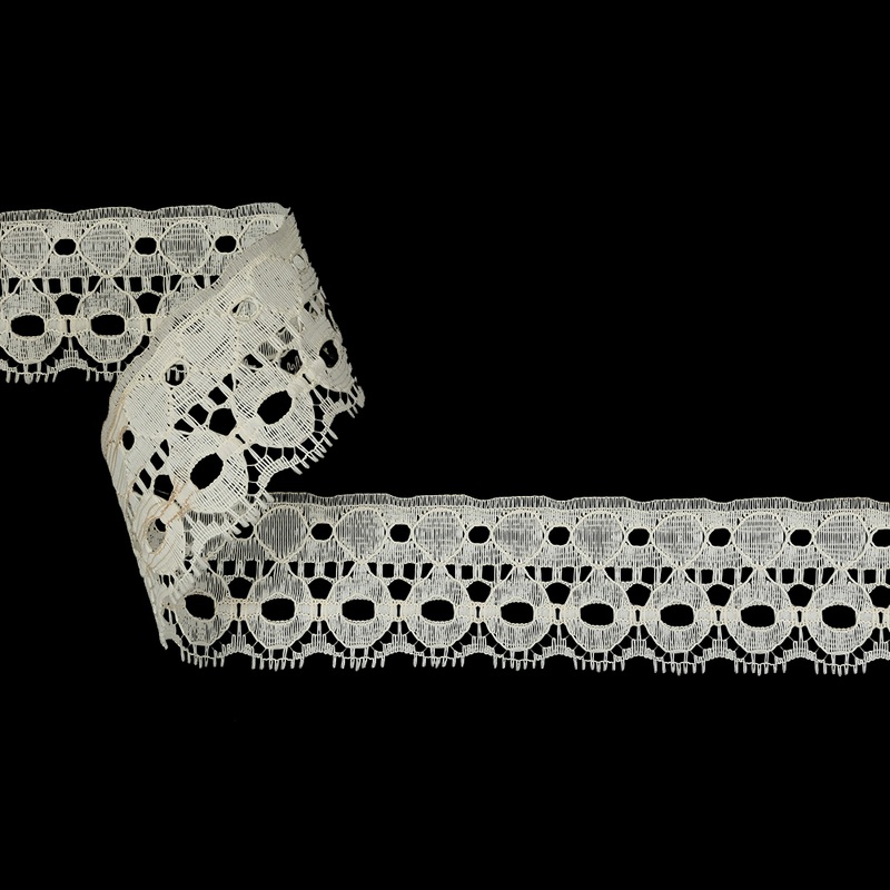 Ivory Geometric Lace Trim – 1.625″