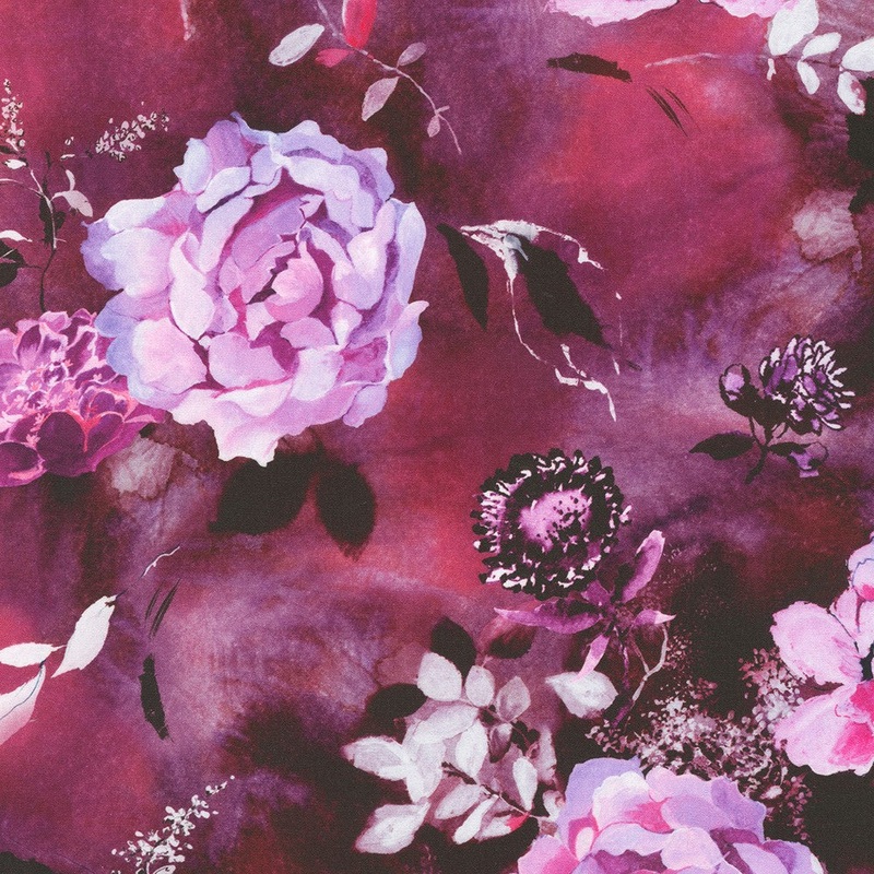 Peony Love / Tossed Peonies in Plum