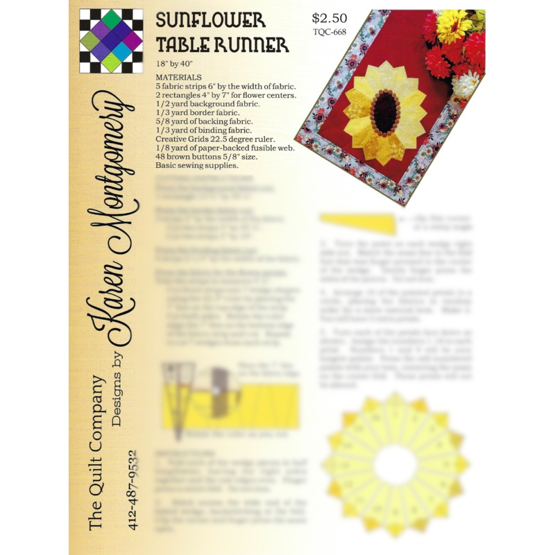 Sunflower Table Runner