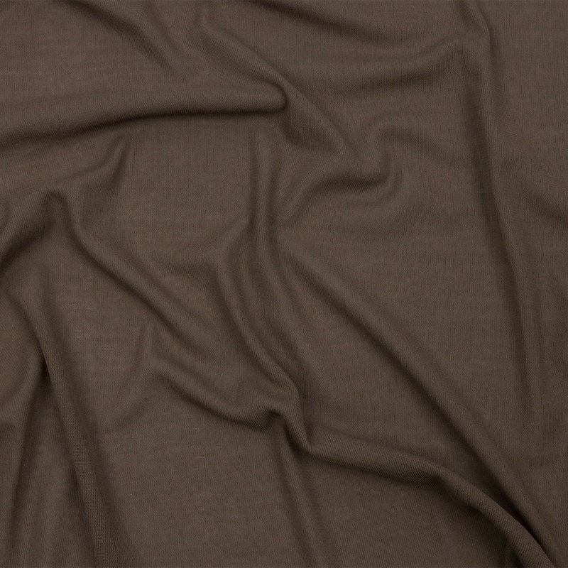Famous Designer Taupe Cotton Crepe Knit