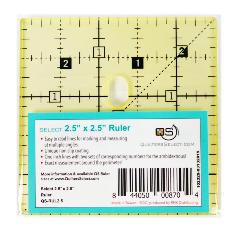 Quilters Select Rulers – 2.5″ x 2.5″