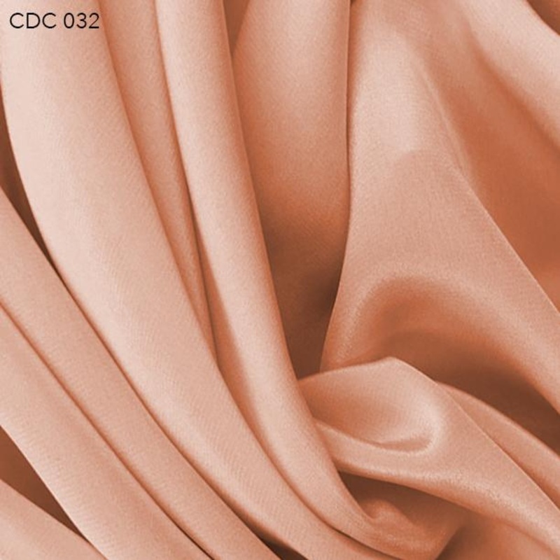Silk Crepe de Chine – Peach Quartz Fabric by the Yard