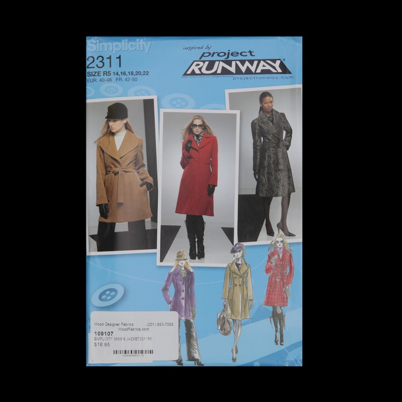 Simplicity Misses’ Jacket Pattern 2311 Size R5