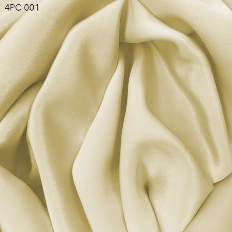 4 Ply Silk Crepe – Pineapple Cream Fabric by the Yard