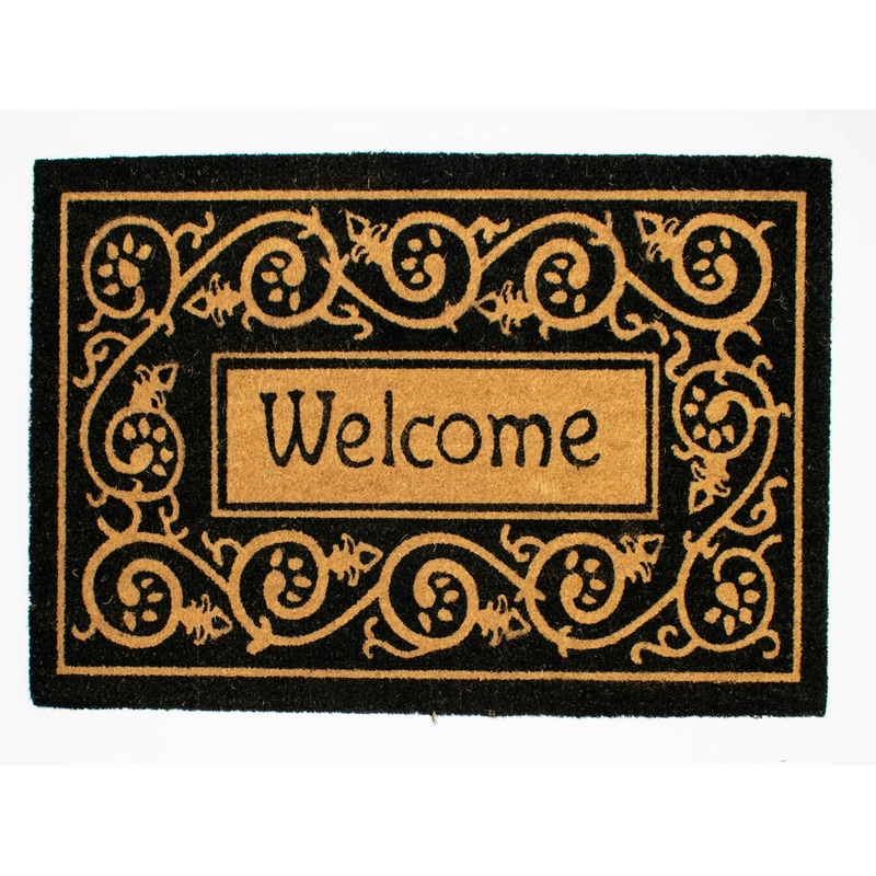 45X75cm Elegant Door Mat Noir D25-EL006