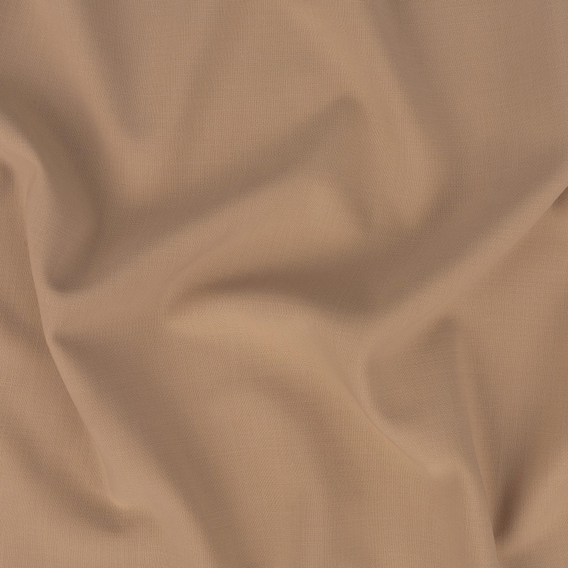 Donna Karan Italian Beige Stretch Wool Double Cloth