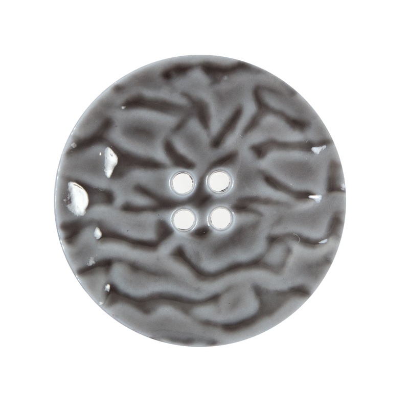 Italian Gray Textured Button – 44L/28mm