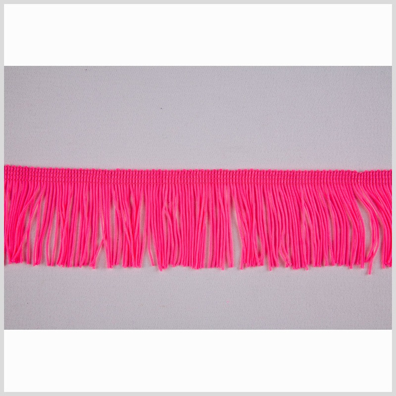 Pink Glo Chainette Fringe – 2″