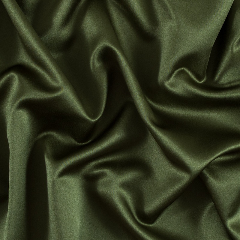Polyester Satin – Moss Green – Reverie Collection