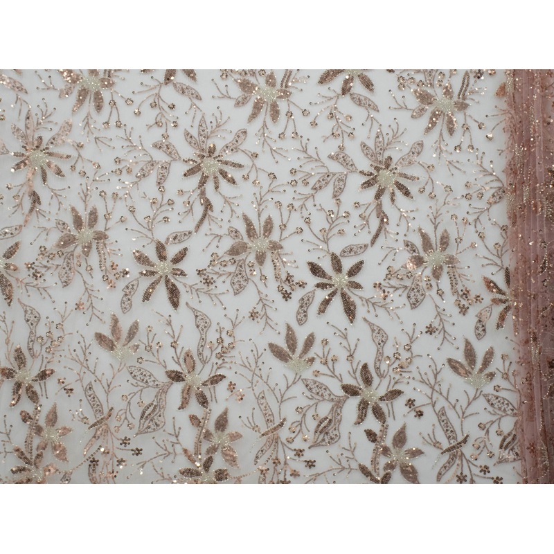 130cm Fancy Beaded Sequins Tulle BF594-2 BF594-2