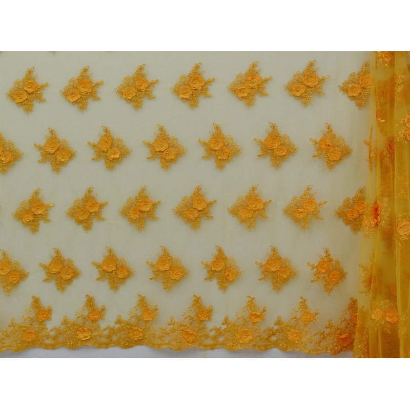 135cm Pearl Embroided Corded Tulle BF343-29 BF343-29
