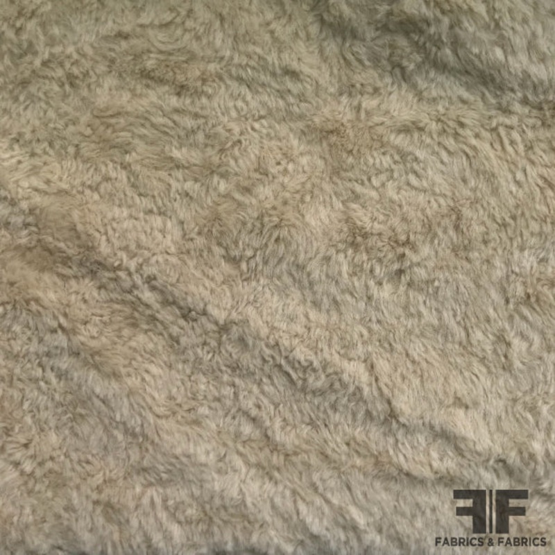 Faux Shaved Lamb Fur – Beige Fabric by the Yard