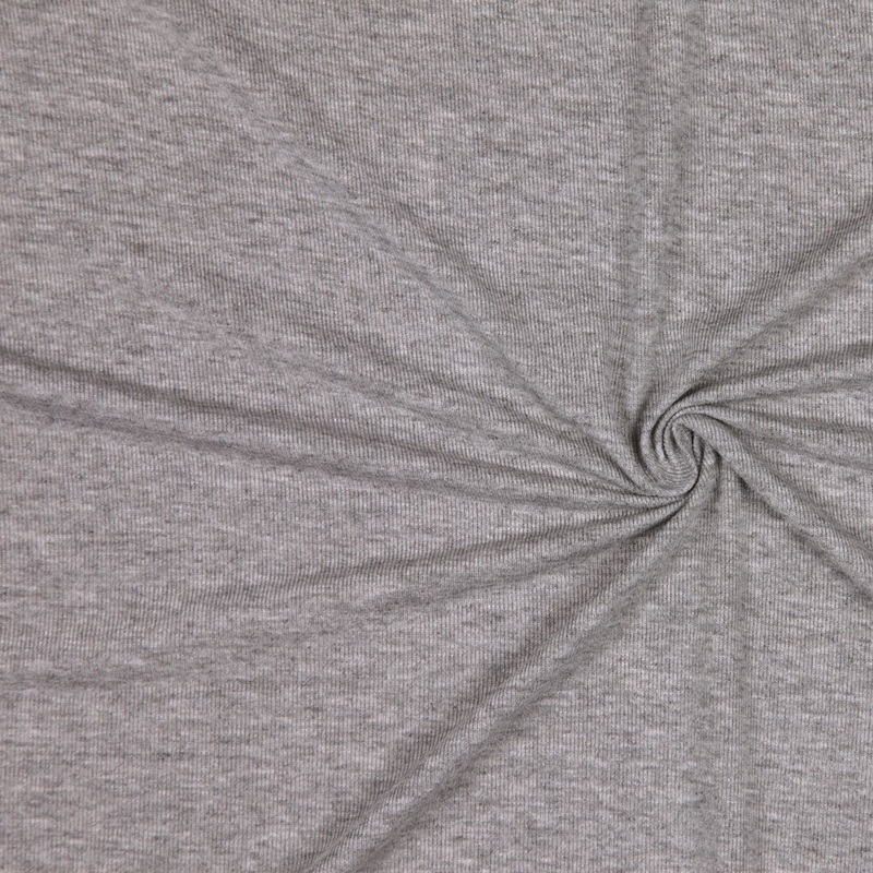 Italian Famous NYC Designer Heathered Gray Rayon Jersey