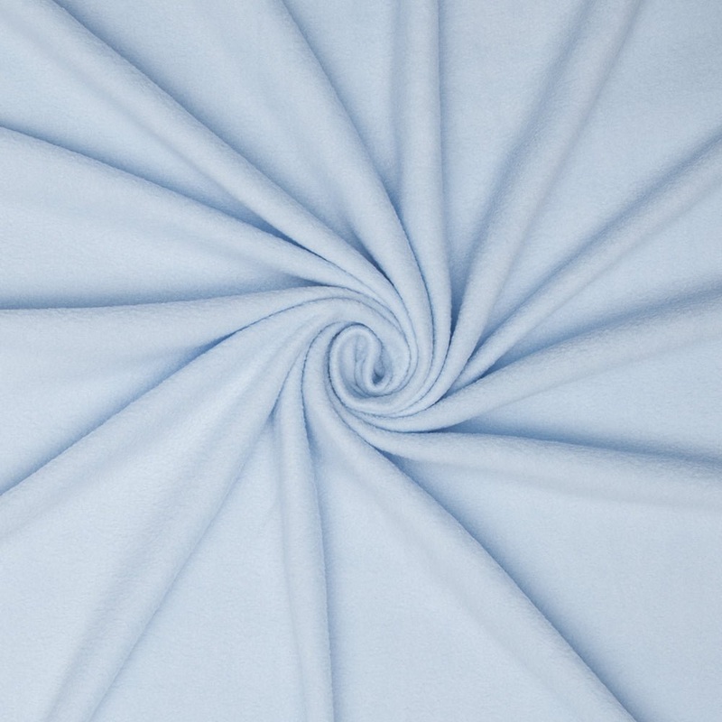 Plain Polar Fleece Baby Blue 140cm Per Meter