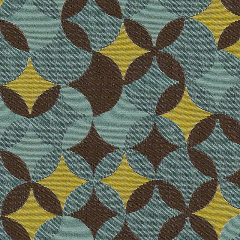 Remnant of CF Stinson Whirl Azure Blue Upholstery Fabric Order Product 1