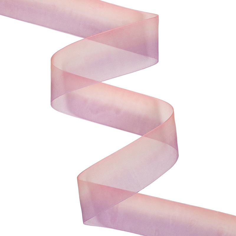 Sheer Royal Lilac and Pink Ombre Ribbon – 1.5″
