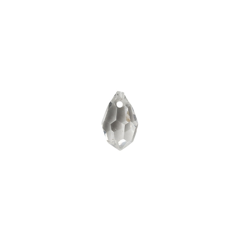 Vintage Czech Imitation Crystal Teardrop Ornament – 10mm x 6mm