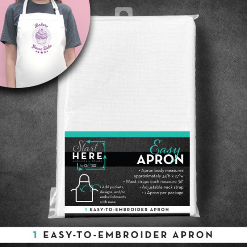 Easy Apron Blanks White