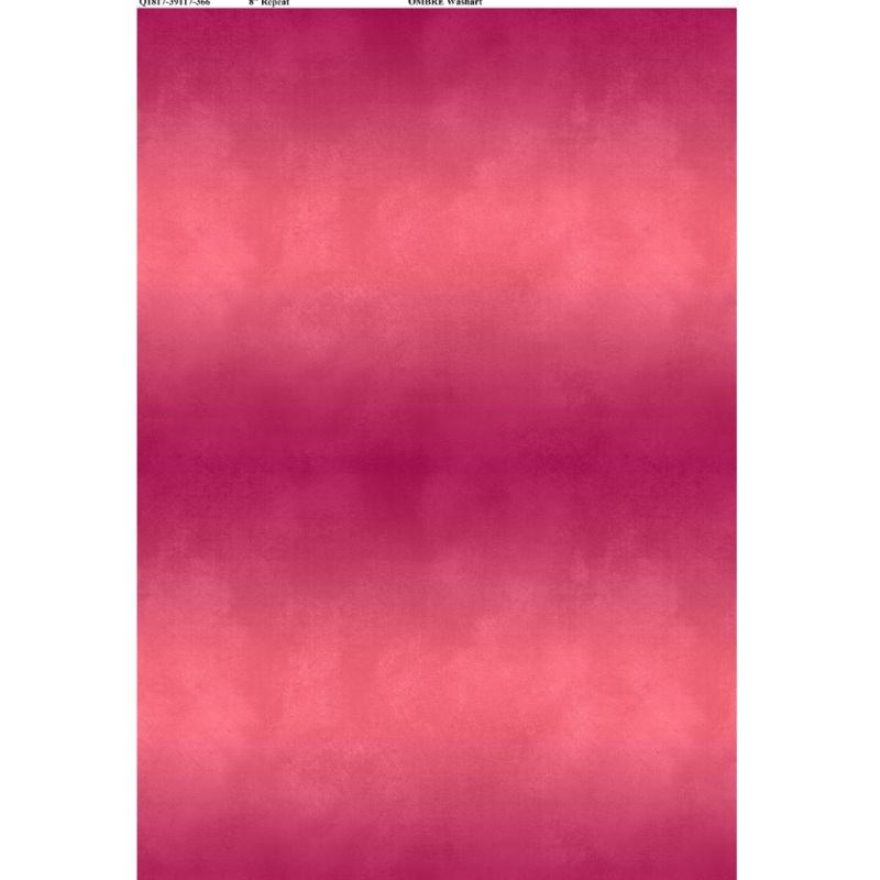 Ombre Washart Hot Pink
