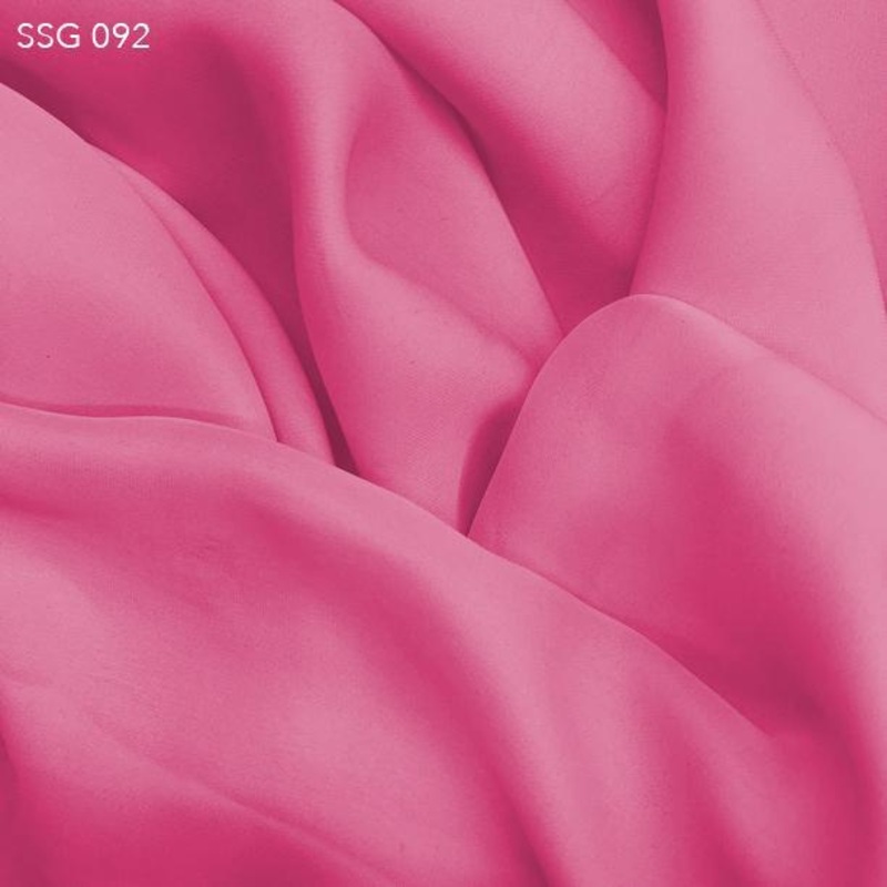 Silk Georgette – Bubblegum Pink Fabric by the Yard