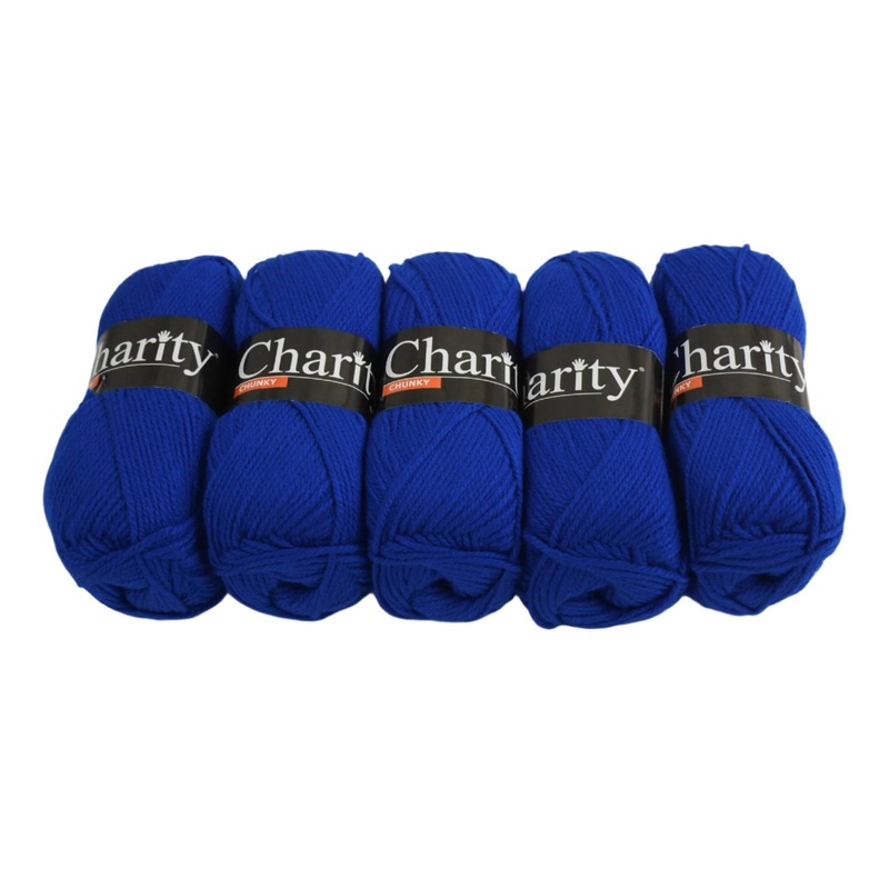 100G 5Pc Charity Chunky Royal Blue 1000000124064
